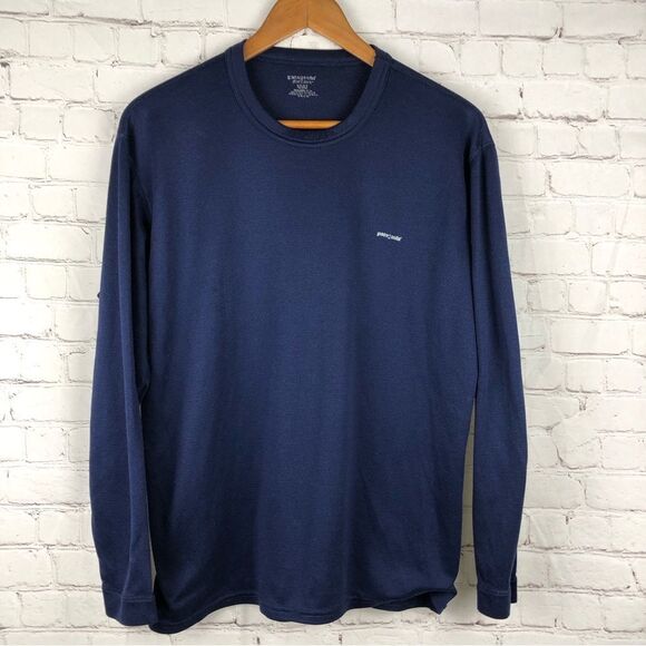 Patagonia Dark Blue Long Sleeve Men's Sz Large - Picture 1 of 8